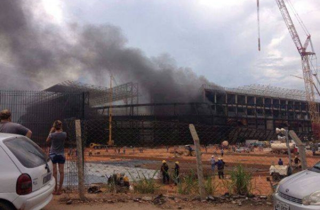 incêndio na Arena Pantanal