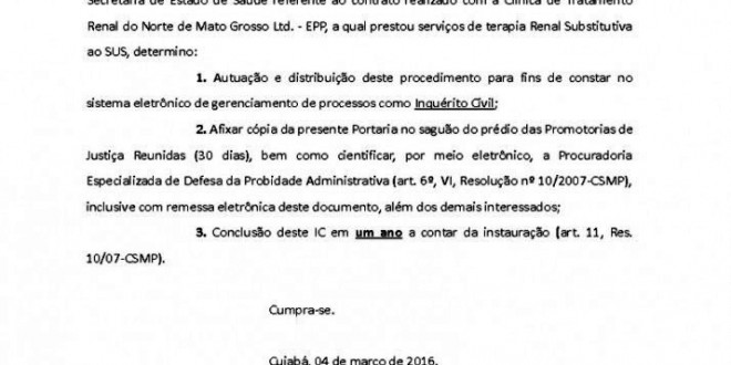 MPE prorroga investigação de possível inadimplência da SES