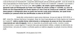NOTA PÚBLICA: CONHECIMENTO SOBRE AÇÃO JUDICIAL