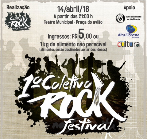 ‘1º Coletivo Rock Festival’ será realizado neste sábado