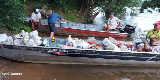 Alta Floresta: iniciada a primeira etapa do Mutirão de Limpeza do Rio Teles Pires