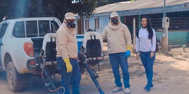 Vigilância Ambiental realiza ação preventiva contra a dengue na região da Pista Nova