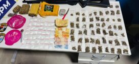 Faccionado com 100 porções de entorpecentes é preso em flagrante pela Policia Militar