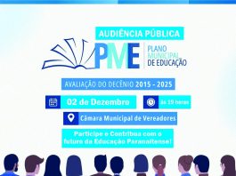 Audiência Pública para Apresentação das Metas e Resultados do Plano Municipal de Educação (2015–2025)