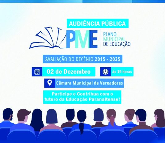 Audiência Pública para Apresentação das Metas e Resultados do Plano Municipal de Educação (2015–2025)