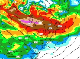 Frente fria e ciclone extratropical marcam início de dezembro
