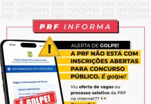 Alerta: site anunciando seleção para carreira da PRF é fraude