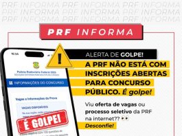 Alerta: site anunciando seleção para carreira da PRF é fraude