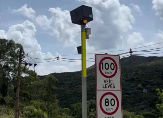 Estradas do país testam radares que medem velocidade média dos veículos