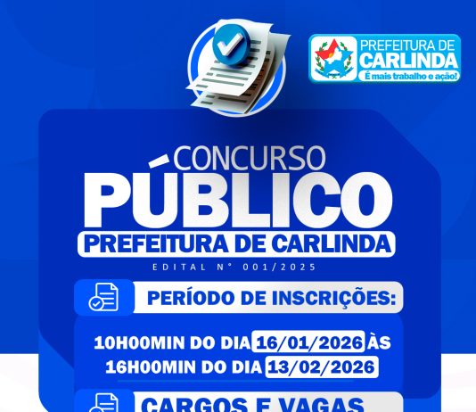 Prefeitura de Carlinda publica Edital de Abertura do maior Concurso Público de Carlinda