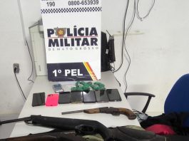 PM desarticula quadrilha por roubo, recupera veículo e apreende armas de fogo