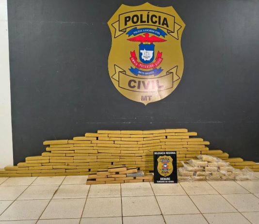 Polícia Civil prende quatro pessoas e apreende mais de 140 quilos de drogas em Tangará da Serra