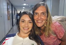 Laís Souza encontra paciente que voltou a andar após tratamento inovador
