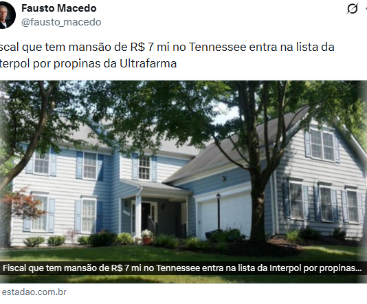 Auditor fiscal foragido com mansão nos EUA é incluído na lista vermelha da Interpol por propina ligada à Ultrafarma