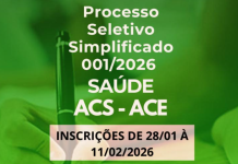 Abertas inscrições para processo seletivo de saúde em Paranaíta