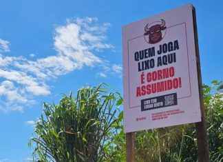 Prefeitura de Palmital usa humor ácido para tentar frear lixo nas ruas