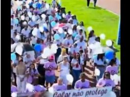 Amigos e familiares fazem caminhada em homenagem a jovem atropelada e morta em acidente em Itaúba