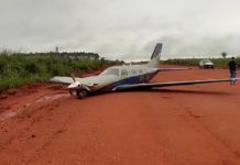 Avião faz pouso forçado em MT e pista é interditada após acidente