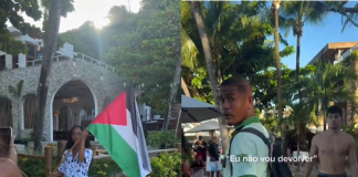Vídeo denuncia conflito por bandeira pró-Palestina na Bahia