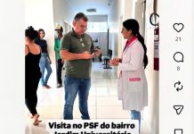 Presidente da Câmara cobra melhorias após visita a PSF em Alta Floresta
