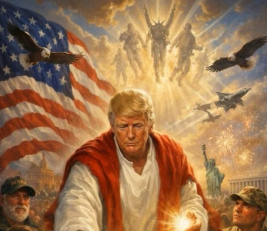 Trump causa polêmica ao postar imagem como figura semelhante a Jesus