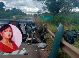 Idosa morre após acidente causado por capô aberto na BR-163