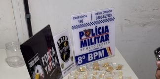 Operação policial fecha ponto de drogas e apreende entorpecentes em Alta Floresta