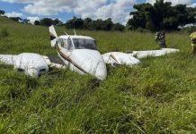 Pouso forçado de avião deixa feridos na zona rural de Trindade