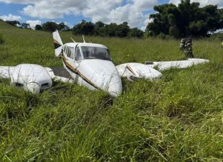 Pouso forçado de avião deixa feridos na zona rural de Trindade