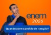 Isenção do Enem 2026 poderá ser pedida a partir de 13 de abril