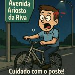 Ciclista fica ferido após colidir contra poste em Alta Floresta