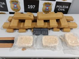 Cavalaria da PM prende dupla de faccionados com 23 quilos de drogas em Matupá