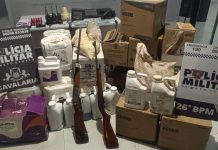 Cavalaria da Polícia Militar prende quadrilha suspeita por roubo de defensivos agrícolas