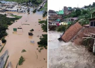Temporais deixam 10 mortos e pelo menos três desaparecidos em diferentes regiões do Brasil