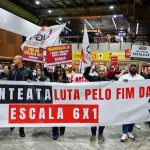 Protesto em Guarulhos defende fim da escala 6×1