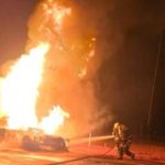 Incêndio em caminhão na BR-163 mobiliza equipes de emergência