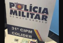 Fuga em alta velocidade termina com prisão e drogas em Colíder