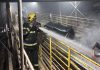 Corpo de Bombeiros extingue incêndio em indústria de etanol em Sinop