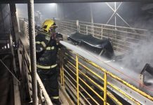 Corpo de Bombeiros extingue incêndio em indústria de etanol em Sinop