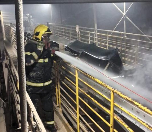 Corpo de Bombeiros extingue incêndio em indústria de etanol em Sinop