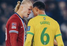 Bruno Guimarães rebate Haaland antes de Brasil x Noruega na Copa