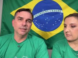 Flávio Bolsonaro contesta foto com aliado de Vorcaro e afirma que imagem foi feita por IA