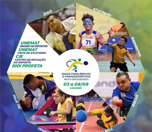Cáceres recebe Jogos Paralímpicos de MT a partir de 3 de agosto