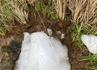 Pedra de gelo gigante, com quase 5 kg, despenca do céu em Aratuba e intriga moradores
