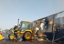 Incêndio atinge duas carretas na BR-364 e mobiliza bombeiros em MT