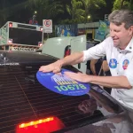 Com o pé direito! Ari Lafin inicia campanha com ato público, visitas e ‘adesivaço’ na Região Leste