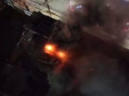 Incêndio em casa de eventos mobiliza quatro viaturas em Cuiabá