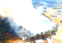 Incêndio de grandes proporções assusta moradores e cerca casas em Sorriso