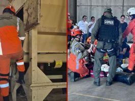 Trabalhador é resgatado após ficar preso em máquina de ração em MT