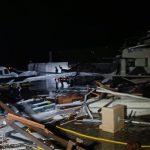 Temporal destrói hangares e atinge aeronaves no aeroporto de Toledo PR